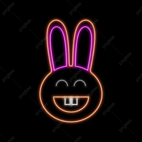 neon light sign vector design images rabbit neon sign icon light easter label light png