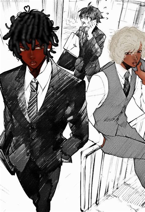 Guren And Shinya Blasian Edit In 2022 Black Cartoon Characters Black