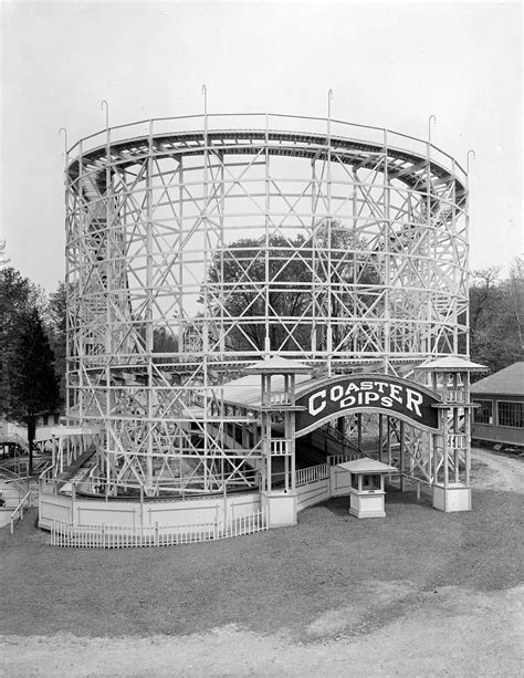 1917 Roller Coaster Glen Echo Park Md Old Vintage Photo 85 X 11