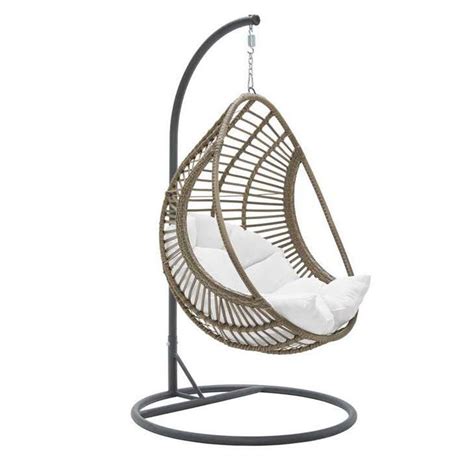 China Rattan Swing Chair Hanging Indoor Chair Hammock With Cushion