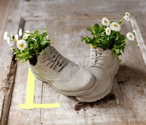 Blumen In Alten Schuhen Kreative Ideen Für Pflanzgefäße