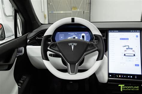Tesla Model X Steering Wheel Custom Upholstered 2016 2020 T