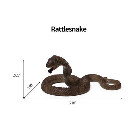 Buy 8pcs Fake Snakes Toy Figurines Realistic Fake Snake Prank Rubber