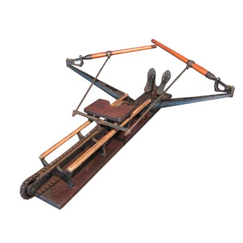 19th C Cast Iron Rowing Machine By Spalding At 1stdibs