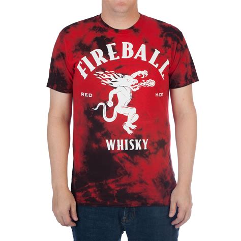 Mens Fireball Whiskey Logo Graphic Tee
