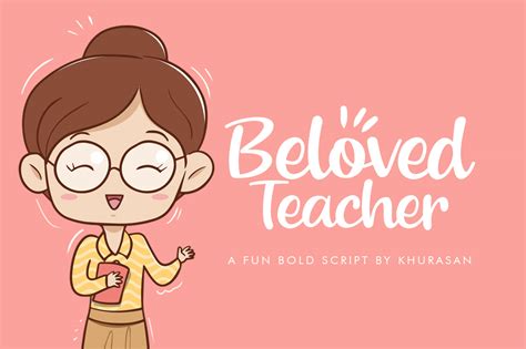 Beloved Teacher шрифт