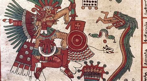 The Feathered Serpent Quetzalcoatl Was The Patron Of Aztec Priests Who