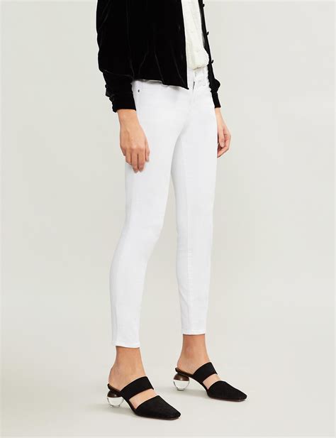 J Brand White 835 Capri Skinny Mid Rise Jeans Mid Rise Jeans Skinny