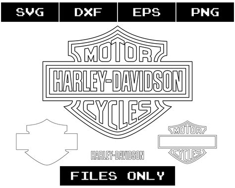 Harley Davidson Svg Layered Harley Davidson Logo Downloadable Etsy