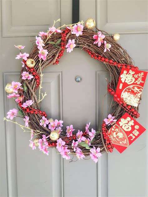 Happy chinese new year, wealthy & best prosperous. DIY lunar New Year wreath Tet Vietnamese New Year Chinese ...