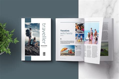 Traveller Magazine Magazine Templates ~ Creative Market