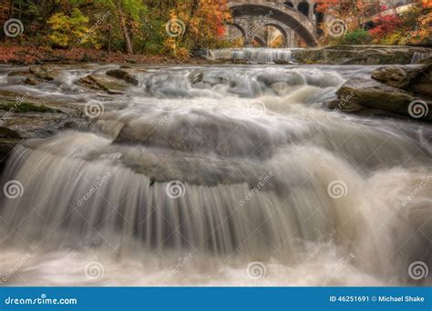 Beautiful Berea Falls In Autumn Stock Image Image Of Rapids Yellow