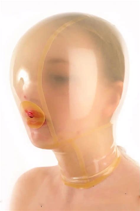 Latex Mask Rubber Hood Mask With Breathing Tube Gummi Bdsm Sex Bdsm Mask Sex Toys For Couples