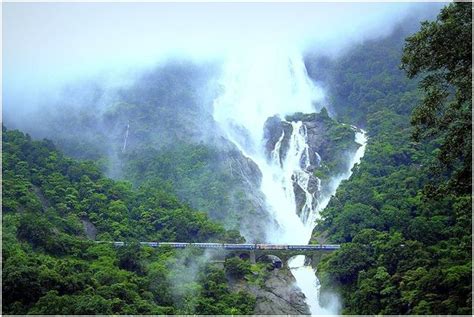Dudhsagar Waterfalls Waterfall India Tour Scenic