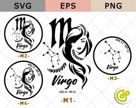 zodiac sign virgo astrology horoscopes svg png eps instant etsy zodiac signs virgo zodiac