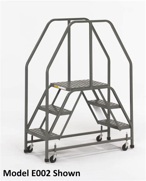 Double Entry Rolling Platform Ladders Ega Products Inc