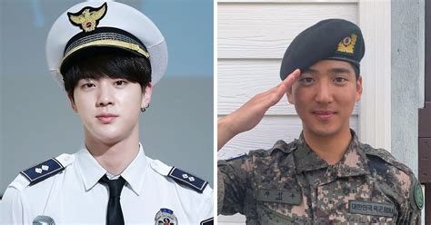 kpop idols in the military k pop galery