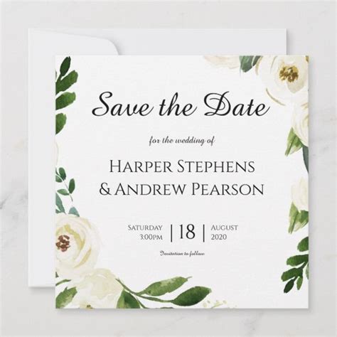 Don't worry if you don't know how to create a website from scratch. Create your own Flat Save The Date Card | Zazzle.com | Save the date cards, Save the date ...