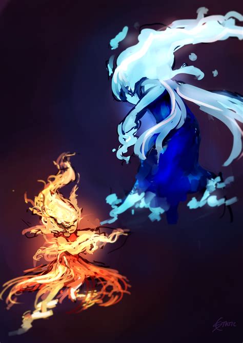 Fire Vs Water By Staticcolour On Deviantart