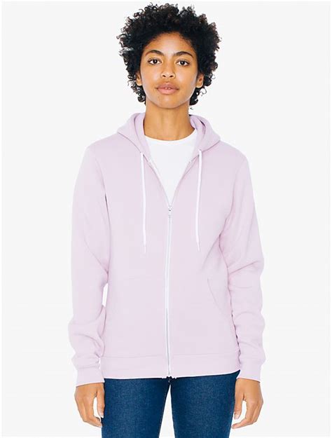 Unisex Flex Fleece Zip Hoodie American Apparel Hoodie American