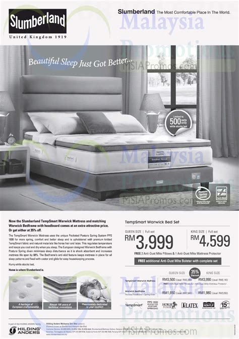 Slumberland mattresses are available in a range of constructions, including memory foam, latex & orthopaedic. Slumberland 27 Sep 2014 » Slumberland TempSmart Warwick ...