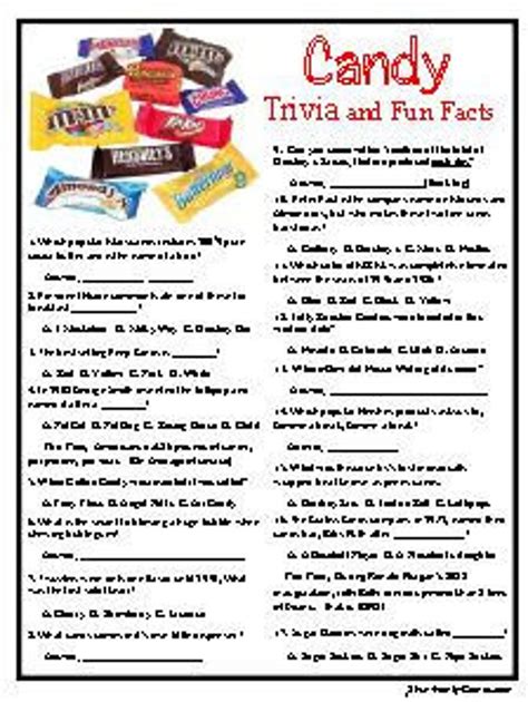 Candy Trivia Some Sweet Candy Trivia About Those Treats We Eat Fun