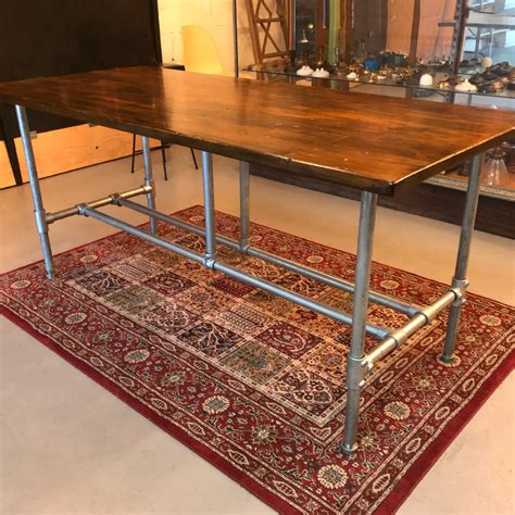 Diy Pipe Desk Kit Set Of 2 Rustic Industrial Pipe Dining Table Desk
