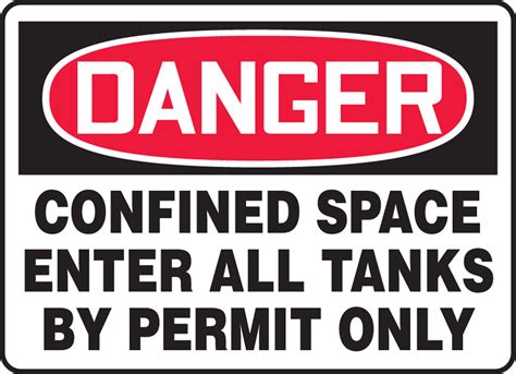 Accuform Signs Mcsp019vs Adhesive Vinyl Safety Sign Redblack On White