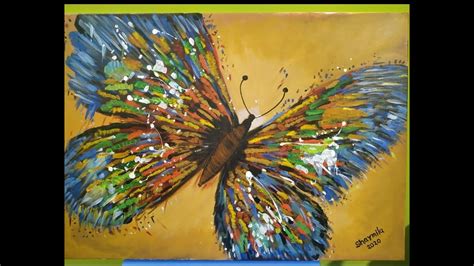 Beginner Acrylic Tutorial Abstract Butterfly Painting Acrylic On