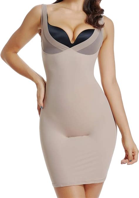 Full Slips For Women Under Dresses Tummy Control Dress Slip Shapewear Seamless Body Shaper