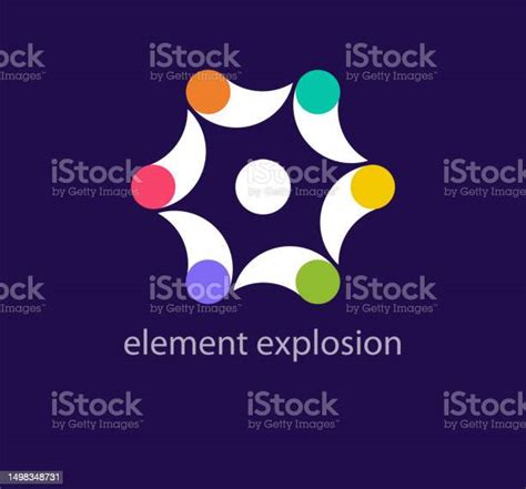 Creative Outward Explosion Droplet Logo Stock Illustration Download