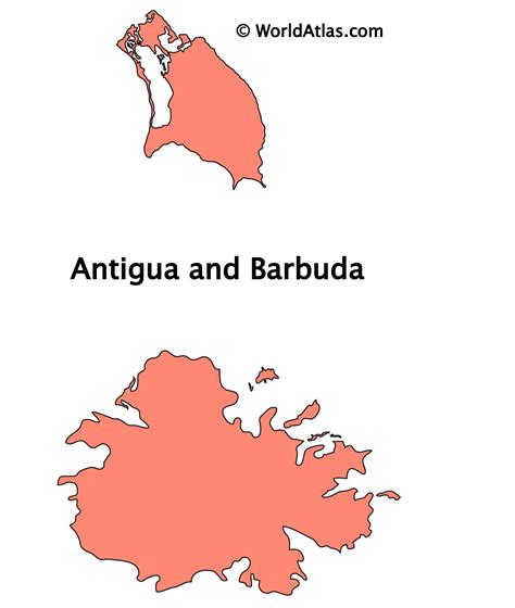 Antigua Island Map