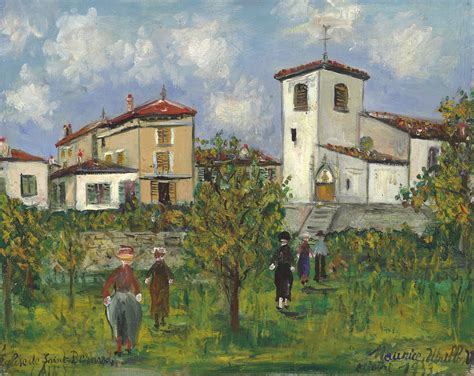 Maurice Utrillo 1883 1955 Eglise De Saint Bernard Ain