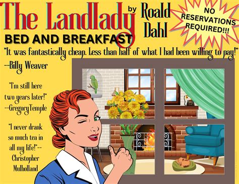 The Landlady Roald Dahl Digital Print Classroom Decor Bulletin Etsy