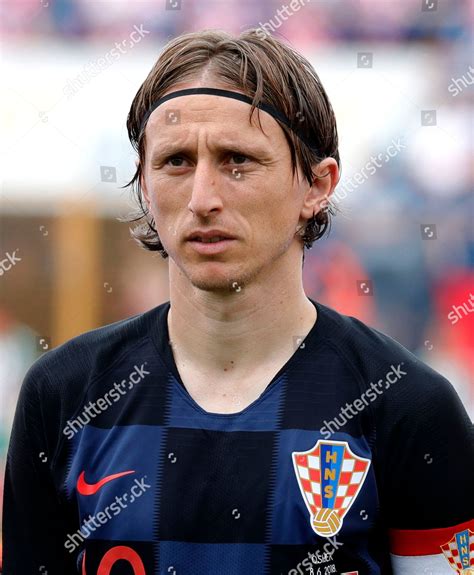 Croatias Luka Modric Before International Friendly Editorial Stock