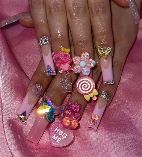 Wholesale Nail Stickers Etsy In 2021 Acrylic Nails Coffin Pink