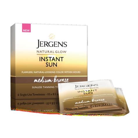 Jergens Natural Glow Instant Sun Sunless Towelettes Reviews Home