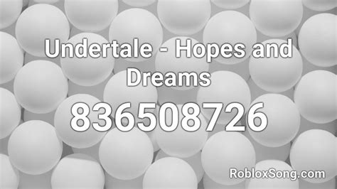 If you like it, don't forget to share it with your friends. Undertale - Hopes and Dreams Roblox ID - Roblox music codes