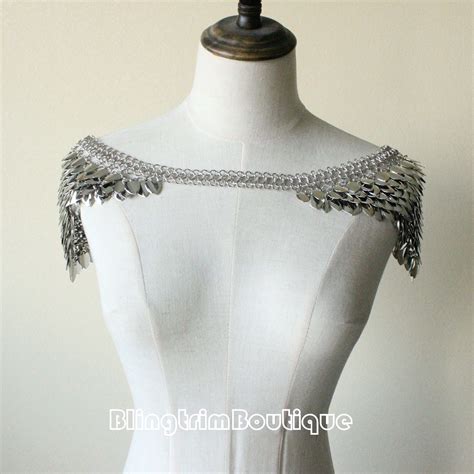 Scalemail Chainmail Harness Shoulder Warrior Pauldrons Pieces Gothic