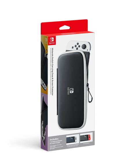 Nintendo Switch Oled Model Carrying Case And Screen Protector