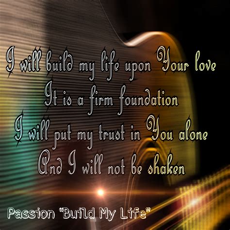 A Quote From Pastor Build My Life On An Abstract Background With Blurry Lines And Colors