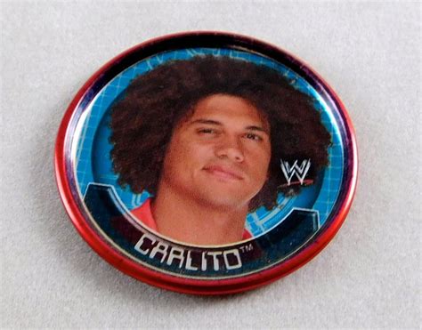 Carlito Colon Signed Wwe Wrestling Topps Cap 3 Of 24 Limited Rare Raw