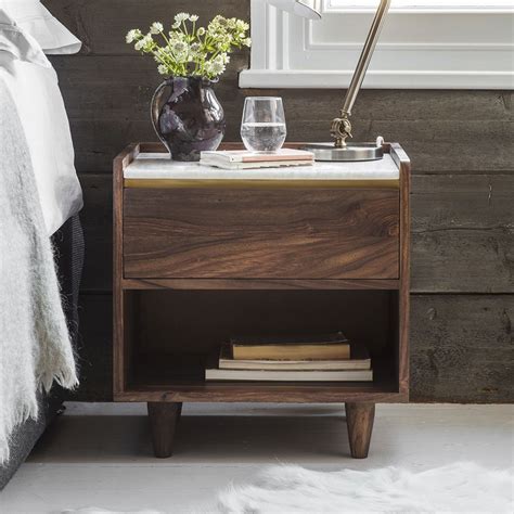 Deco Marble Bedside Table Atkin And Thyme