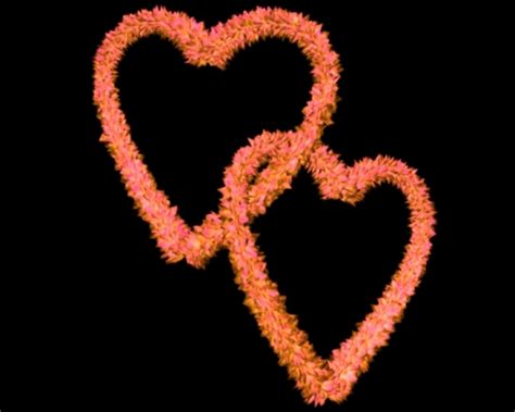 Flowery Entangled Love Hearts Clip Art Uv Associates