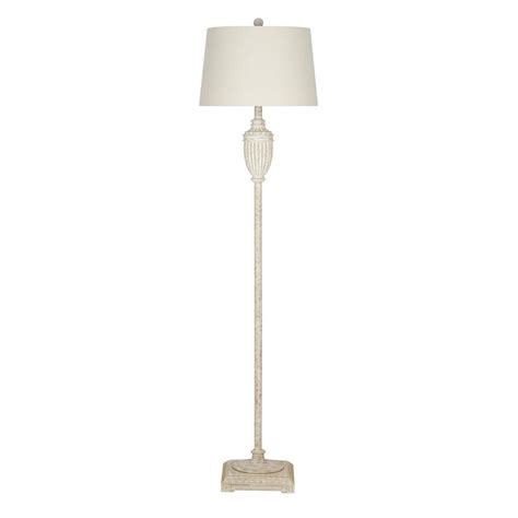 A neutral palette is the perfect backdrop to let the raw materials, clean lines and vintage accessories of this style truly stand out. Cresswell 59 in. White Rustic Farmhouse Floor Lamp and LED ...