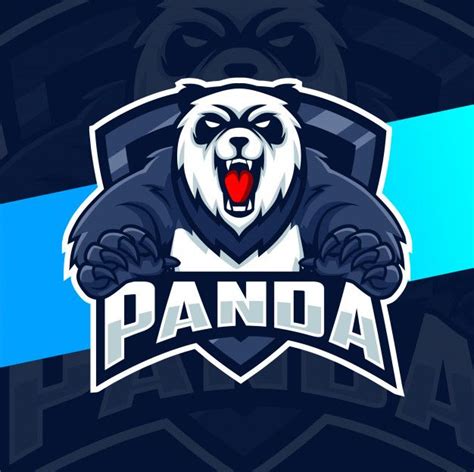Premium Vector Panda Mascot Esport Logo Design Logo Design Art