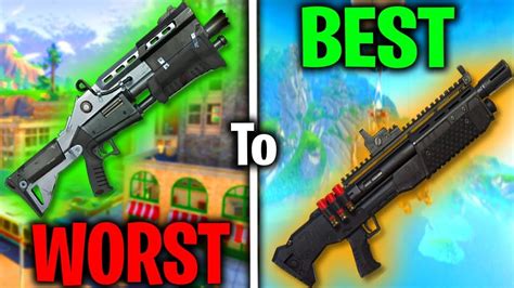 Ranking Every Shotgun Variant From Worst To Best Fortnite Battle