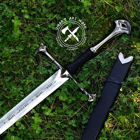 Anduril Sword Of Strider Custom Engraved Sword Lotr Sword Lord Of