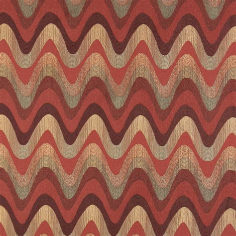 Burgundy Red And Coral Abstract Wave Or Contemporary