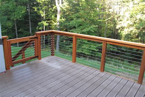 Stylish Diy Cable Deck Railing Ideas Railing Design References